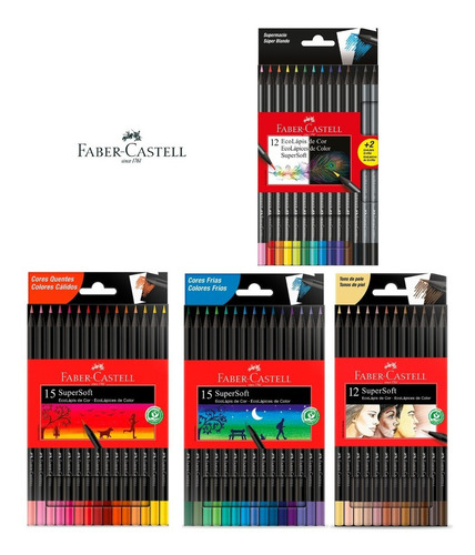Lápiz Faber Castel Kit 56 supersuave para piel fría y cálida