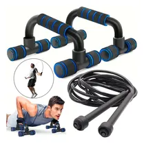 Comprar Kit Barra De Flexão Corda De Pular Exercício Treino Academia