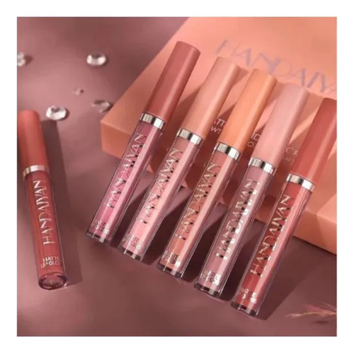 Brillo De Labios Mate De Larga Duración Handaiyan, 12 Colore
