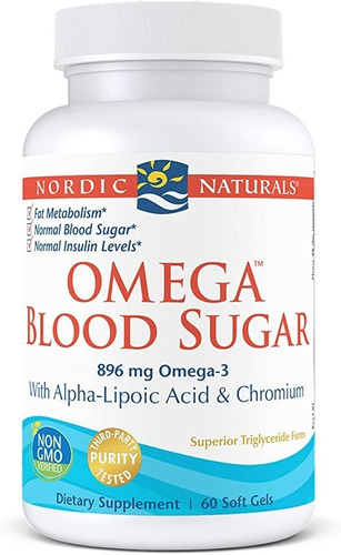 Alpha Lipoic /omega Blood Sugar / Nordic /  60 Capsulas