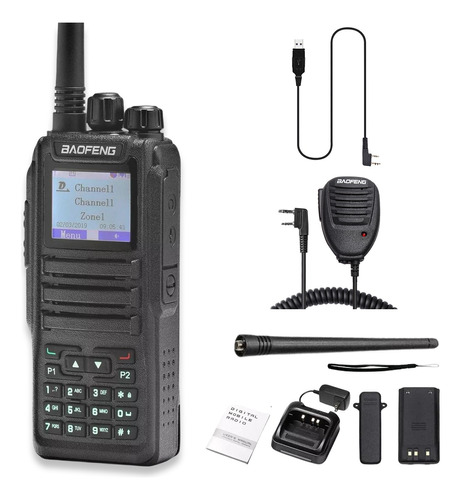 Radio Baofeng Dmr Dm1701 Digital Analógica Open Gd77 Uhf/vhf