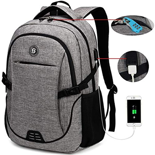 Morral Antirrobo Para Portátil Con Carga Usb