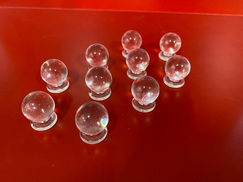 Pomo De Acrilico Pack De 10 Unidades
