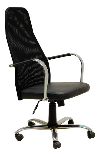 Sillon De Oficina L 3500 Grande Basculante Regulable Cromado