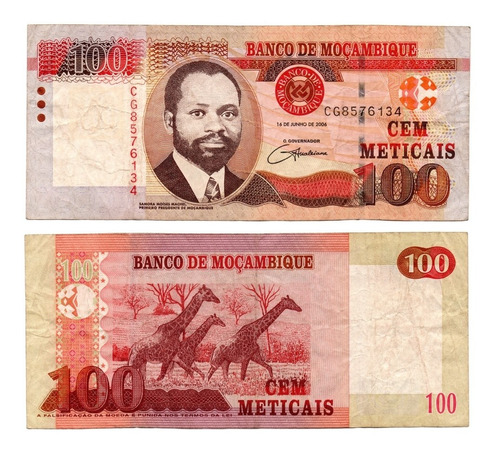 Imagen 1 de 1 de Mozambique 100 Meticais Año 2006 Numismatic Collection