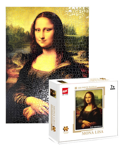 Juego Mesa Puzzle Rompecabeza Mona Lisa La Gioconda 500 Pzas