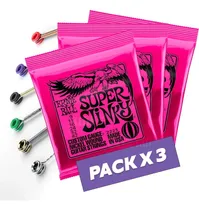 Comprar Pack De 3 Encordados Ernie Ball 009 Para Guitarra Electrica