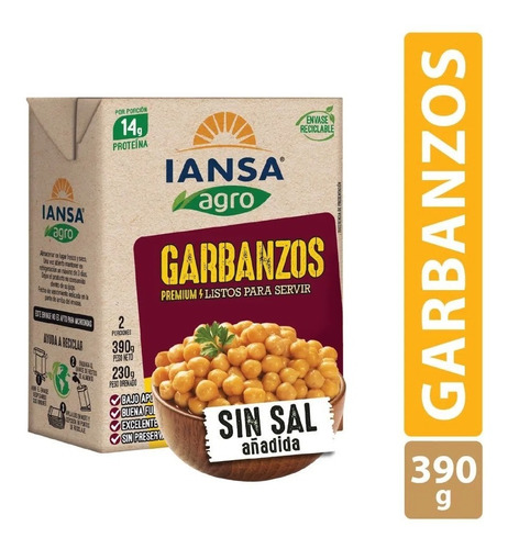 Garbanzos Listos Iansa Agro 390 G