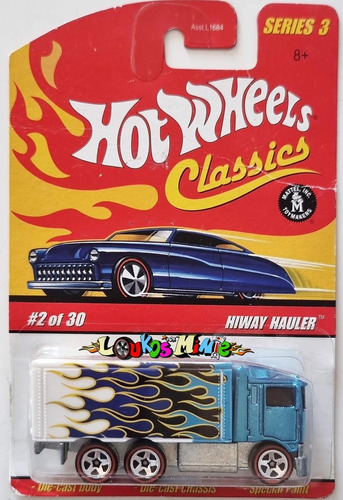 Hot Wheels Hiway Hauler Classics Series 3 2/30 Azul