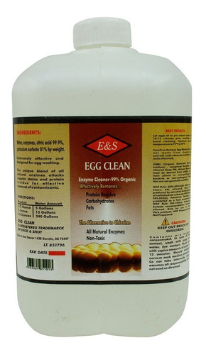 Desinfectante Egg Clean Para Aves Gallos Pollos 500 Ml Uvl 