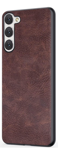 Funda Salawat Leather Vintage Para Galaxy S23 Plus Marron