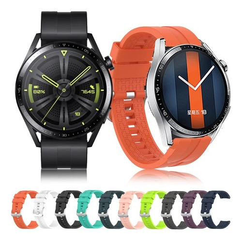 Correa Silicona Para Smartwatch Huawei & Samsung Watch 22mm