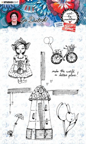 Studio Light Art By Marlene Go Dutch Collection Clear Stamp 