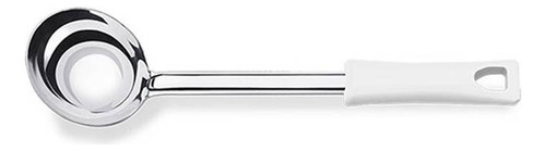 Cucharon Acero Inox 65 Ml Mango Blanco Durafio - Color Gris