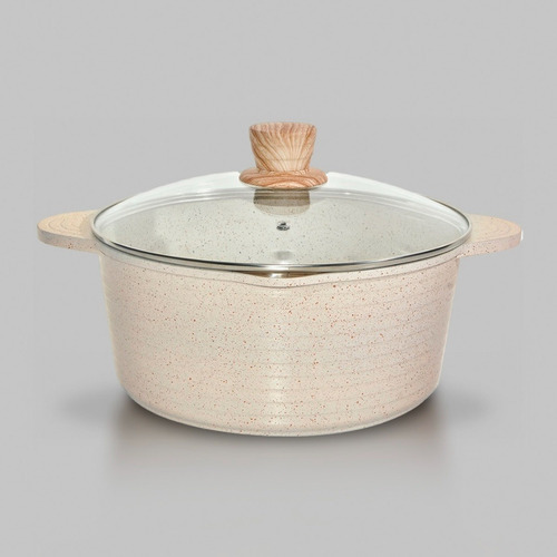 Olla Cacerola Antiadherente Cuori C24-cuccina 24 Cm Color Beige