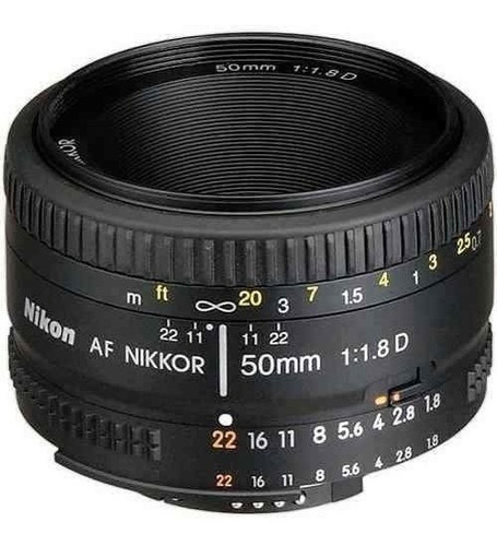 Objetivo Nikon Af Fx Nikkor 50 Mm F  18d Con Enfoque Automat