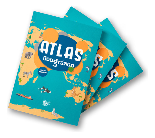 Atlas Geográfico: Bandeiras Dos Países E Estados Do Brasil - Acompanha Megapôster Do Mapa-múndi