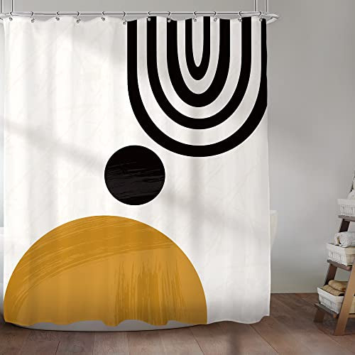 Juego De Cortinas De Ducha Minimalistas Y Ganchos Incluidos