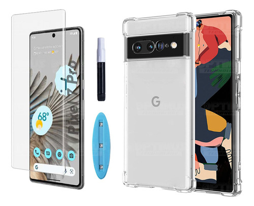 Kit Vidrio Templado Uv + Estuche Para Google Pixel 7 Pro