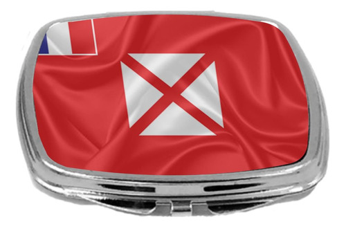 Espejo Compacto Con Diseno De Bandera De Caballero Rikki, W