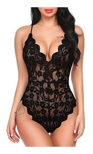 Babydolls  Lencería De Una Pieza Para Mujer Talla S   Negro