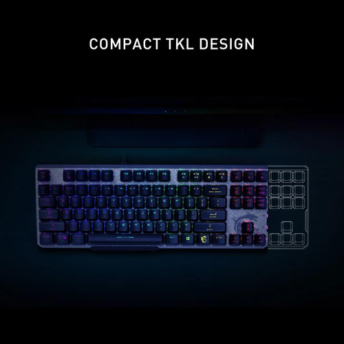Msi Vigor Gk50 Elite Tklll Teclado Mecánico Us Rgb