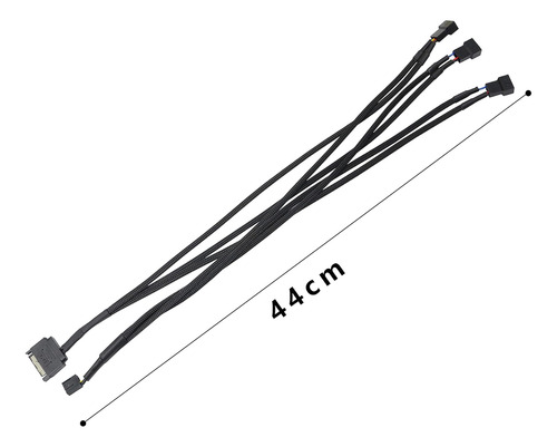 Xmsjsiy Sata A 3 Pines 4 Pines Pwm Adaptador De Ventilador H