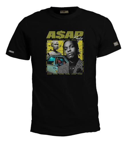 Camiseta Asap Rocky Testing Rap Hip Hop Bto