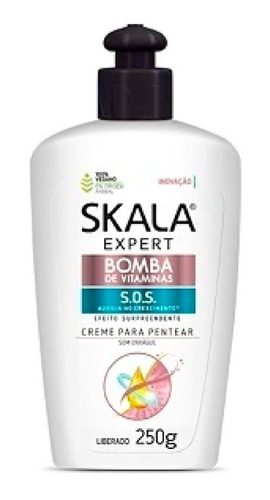  Skala Crema Para Peinar Bomba Vitaminas 3 En 1 Vegano 250g