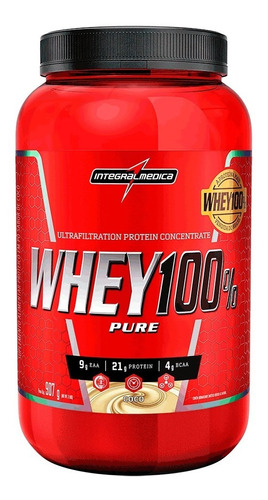 Suplemento em pó Integralmédica  Body Size Whey 100% Pure sabor  coco em pote de 907g