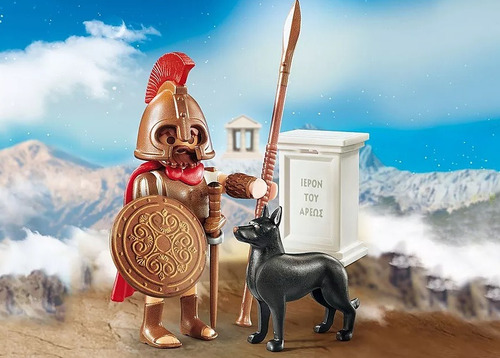 Playmobil Ares Dioses Griegos History 70216 12pc Color Dorado Oscuro