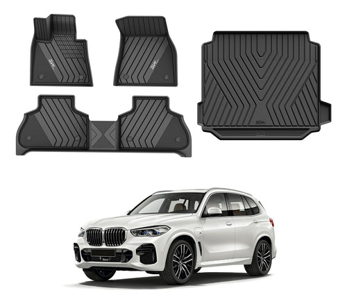 3w Alfombrillas Y Forro De Carga Compatibles Con Bmw X5 - T.