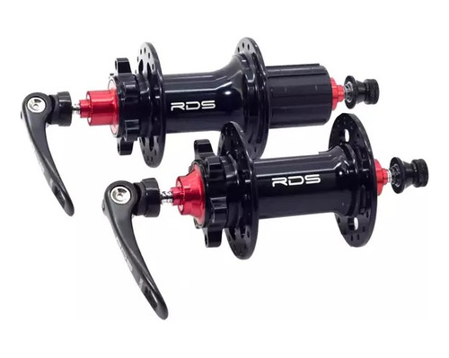 Imagen 4 de 4 de Mazas (jgo Del Y Tras) P/ Bici Radius 6 Tornillos Mtb 09 36a