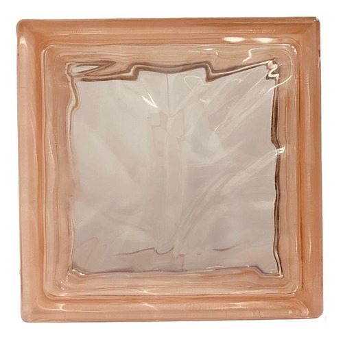 1 Pieza Vitroblock/traga Luz 19x19x7.5cm Flemish Pink