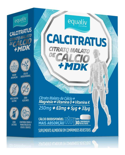 Calcitratus + Mdk Equaliv 30 Comprimidos Revestidos
