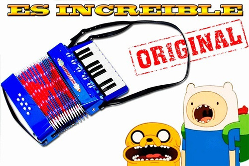 Acordeon Fabuloso Profesional Con 8 Botones Y 17 Teclas Toca