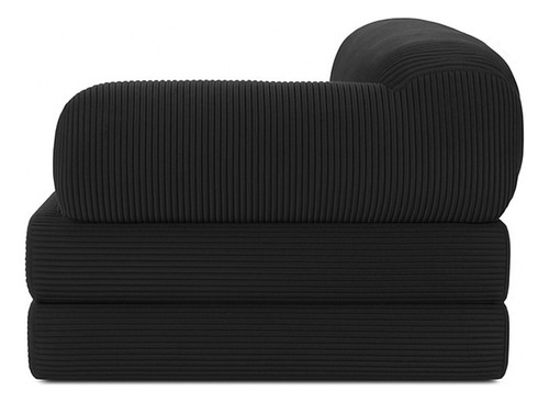 Sillon Teddy Convertible Sofa / Cama Living Gris Oscuro Liso