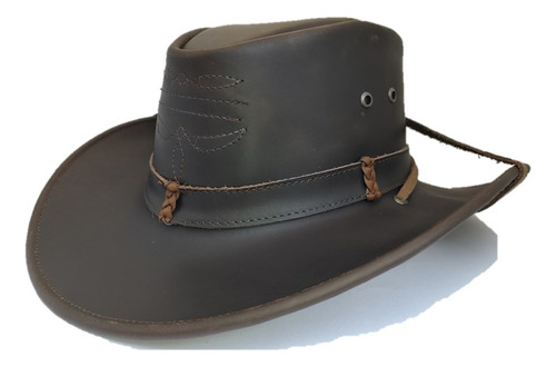Sombrero Vaquero Barbiquejo De Piel Crushable Canyon Hats