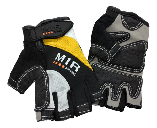 Guantes Mir Fitness Cuero Neoprene Antideslizante Gym