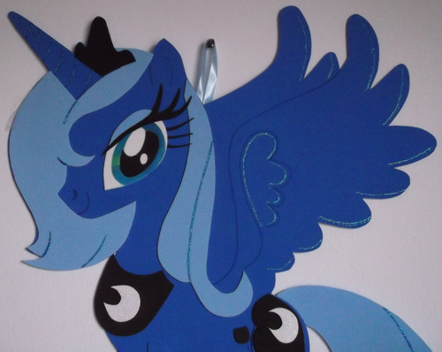 6cartel Cumpleaños - Pony Luna - Goma Eva 50 X 48 Cm Aprox.