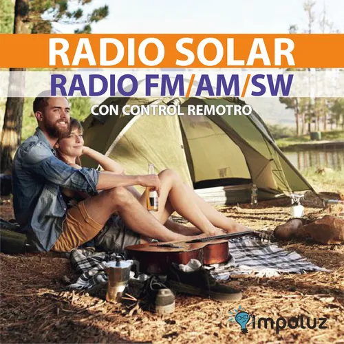 Radio Am Fm Recargable Multibandas Con Celda Solar Bluetooth