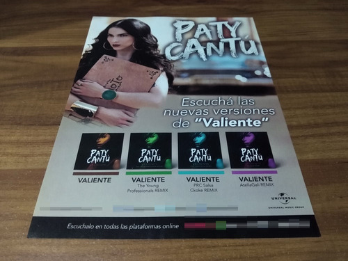 (pc520) Publicidad Paty Cantu * Valiente * 2018