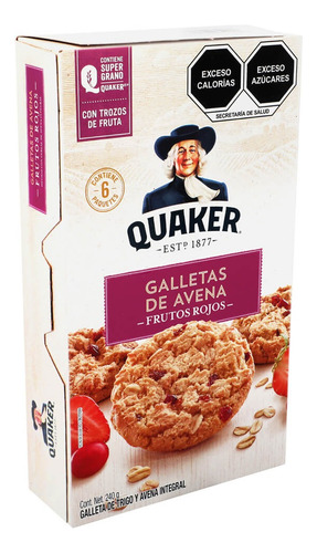 Galletas De Avena Frutos Rojos Quaker 240 G
