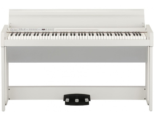 Teclado Piano Digital Korg C1 88 + Mueble Color White
