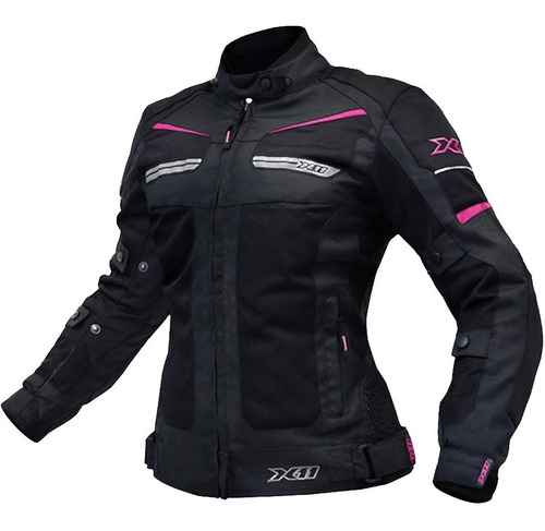 Jaqueta Moto Feminina Proteção Ventilada X11 Breeze Rosa
