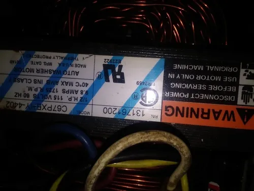 Motor De Lavadora Automática. (Usado)