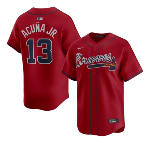 Camisa Nike Mlb Bravos De Atlanta Ronald Acuña # 13.