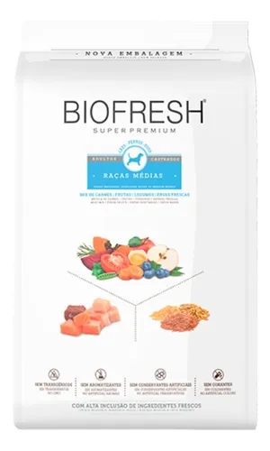 comprar Biofresh Mix De Carnes Cão Castrado Médio 10,1kg