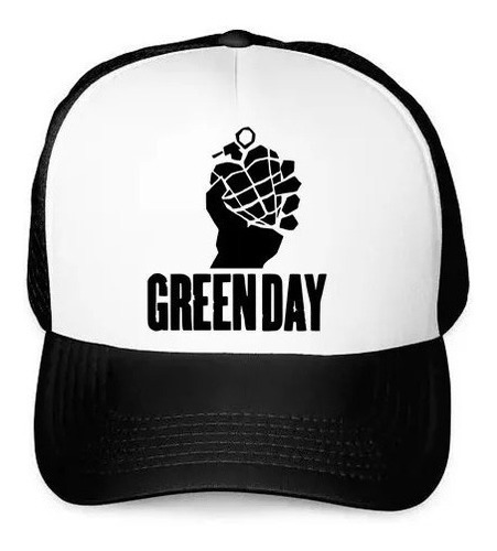 Gorra De Green Day Logo Tipo Malla Unisex