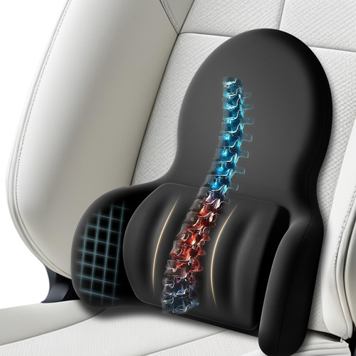 Almohada Lumbar Ergonómica Espuma Viscoelástica Para Silla